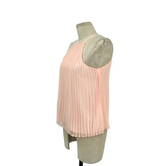 Likely Chester Pleated Sleeveless‎ Top in Pale Pink Size 0 - Picture 4 of 9
